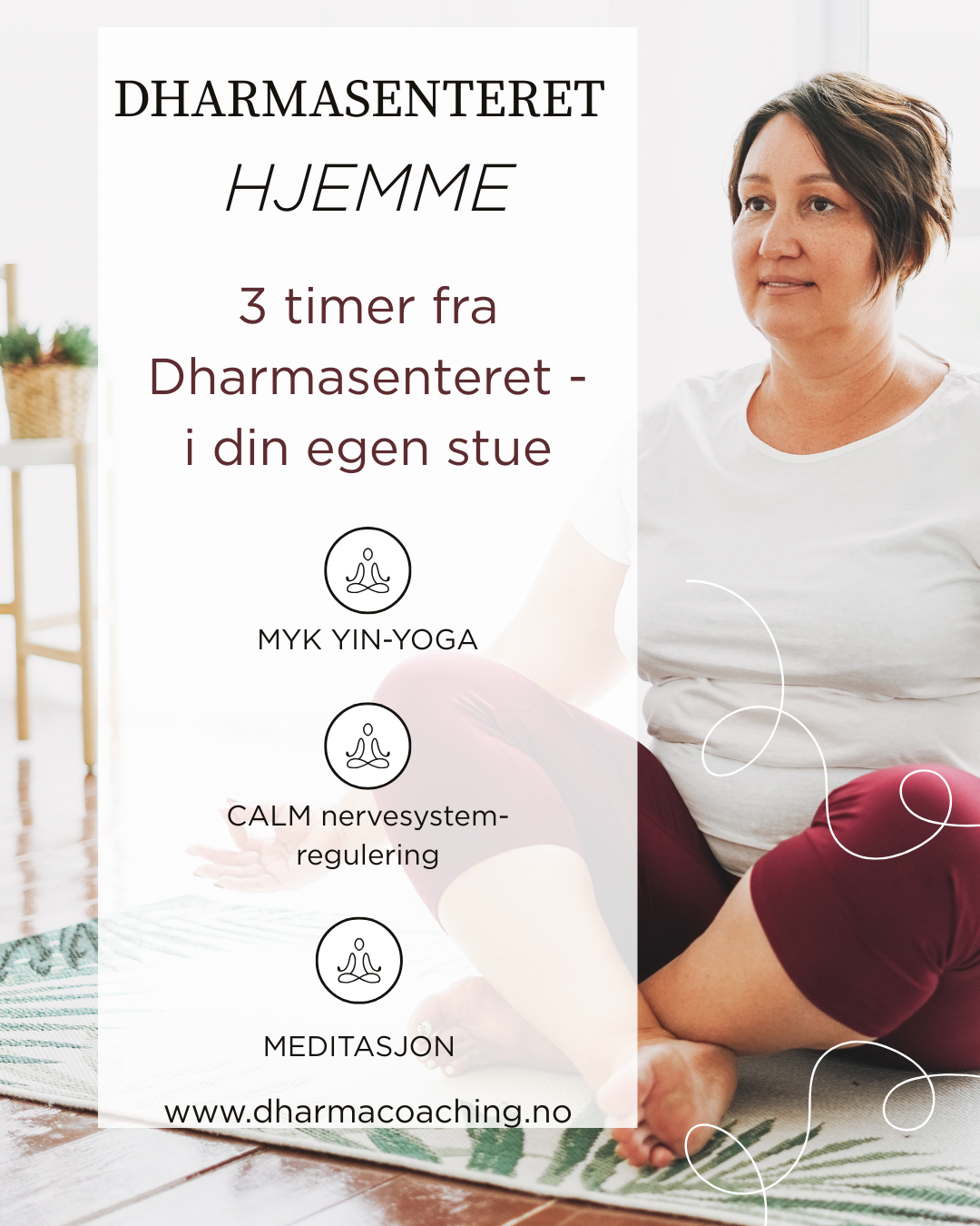 Meditasjon, yin-yoga og CALM nevesystemregulering hjemme